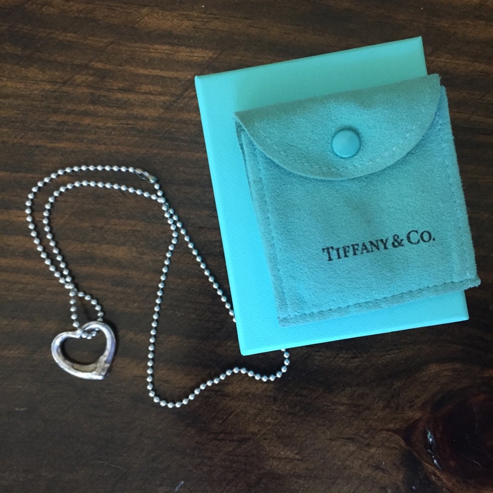 Tiffany & Co Elsa Perretti floating heart sterling